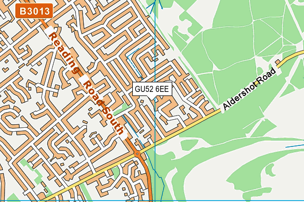 GU52 6EE map - OS VectorMap District (Ordnance Survey)