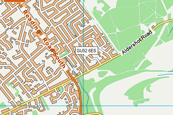GU52 6ES map - OS VectorMap District (Ordnance Survey)