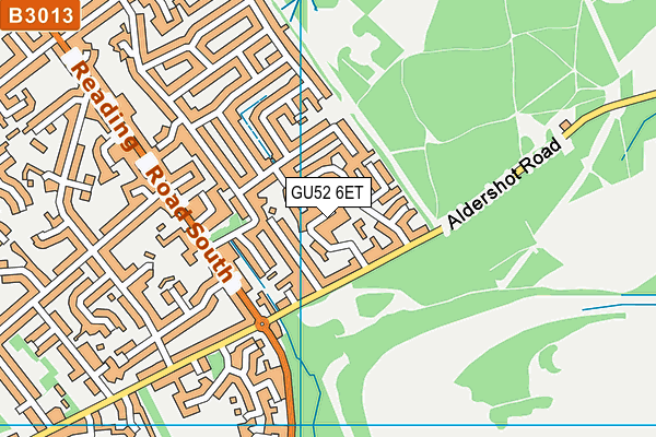 GU52 6ET map - OS VectorMap District (Ordnance Survey)