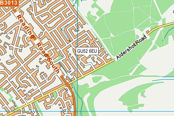 GU52 6EU map - OS VectorMap District (Ordnance Survey)