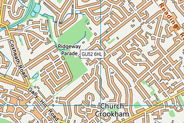 GU52 6HL map - OS VectorMap District (Ordnance Survey)