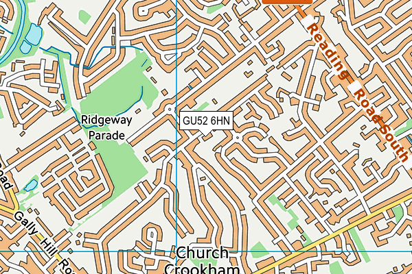 GU52 6HN map - OS VectorMap District (Ordnance Survey)