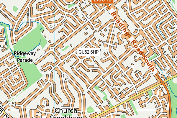 GU52 6HP map - OS VectorMap District (Ordnance Survey)