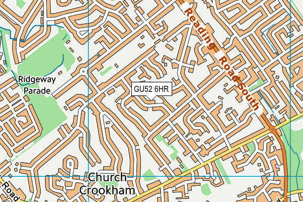 GU52 6HR map - OS VectorMap District (Ordnance Survey)