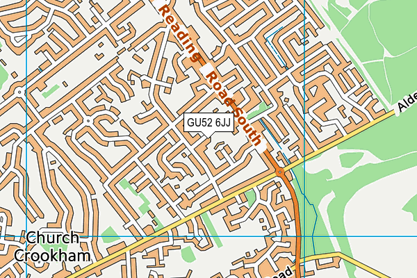 GU52 6JJ map - OS VectorMap District (Ordnance Survey)