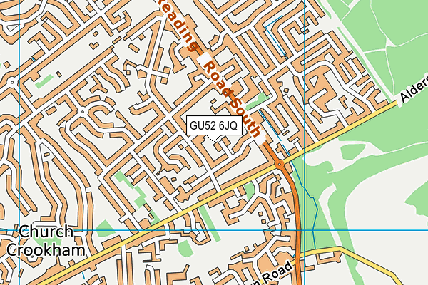 GU52 6JQ map - OS VectorMap District (Ordnance Survey)