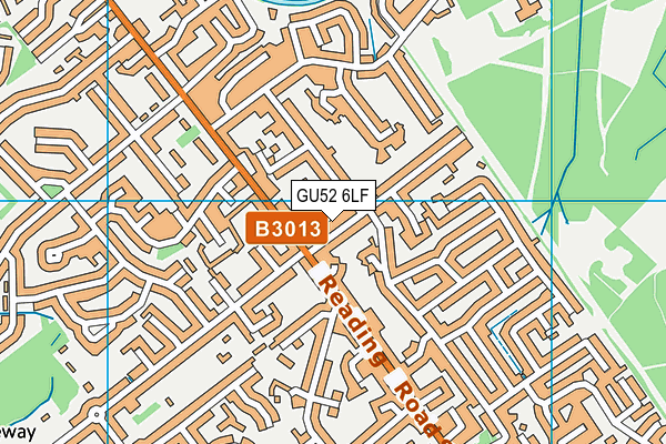GU52 6LF map - OS VectorMap District (Ordnance Survey)