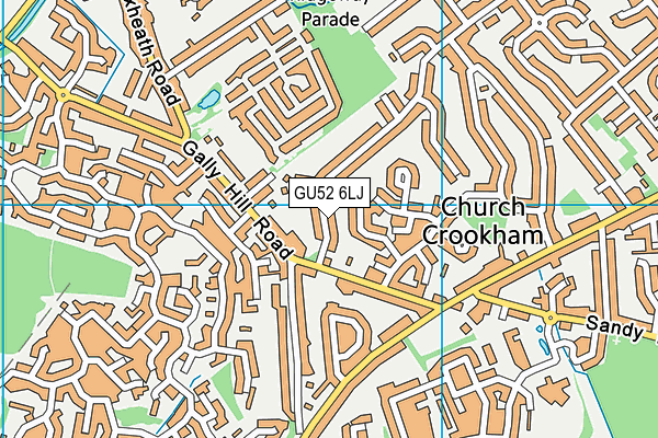 GU52 6LJ map - OS VectorMap District (Ordnance Survey)