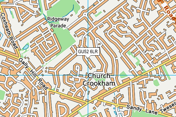 GU52 6LR map - OS VectorMap District (Ordnance Survey)