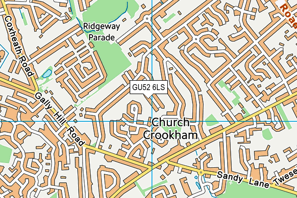 GU52 6LS map - OS VectorMap District (Ordnance Survey)