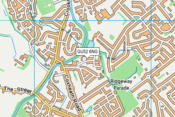 GU52 6NG map - OS VectorMap District (Ordnance Survey)