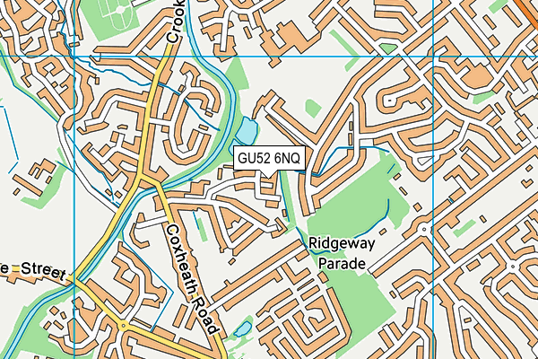 GU52 6NQ map - OS VectorMap District (Ordnance Survey)