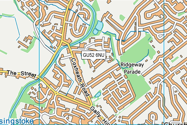 GU52 6NU map - OS VectorMap District (Ordnance Survey)