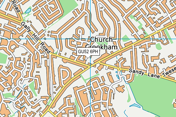 GU52 6PH map - OS VectorMap District (Ordnance Survey)