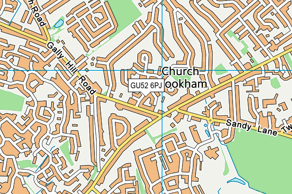 GU52 6PJ map - OS VectorMap District (Ordnance Survey)