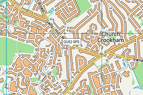 GU52 6PS map - OS VectorMap District (Ordnance Survey)