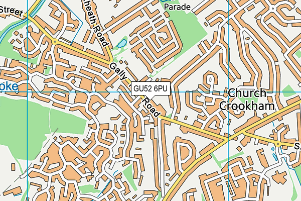 Crookham Church of England Aided Infant School map (GU52 6PU) - OS VectorMap District (Ordnance Survey)