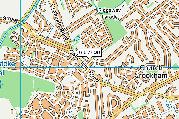 GU52 6QD map - OS VectorMap District (Ordnance Survey)