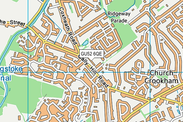 GU52 6QE map - OS VectorMap District (Ordnance Survey)