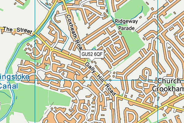 GU52 6QF map - OS VectorMap District (Ordnance Survey)