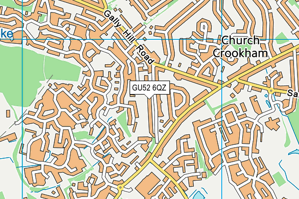 GU52 6QZ map - OS VectorMap District (Ordnance Survey)