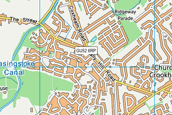 GU52 6RP map - OS VectorMap District (Ordnance Survey)