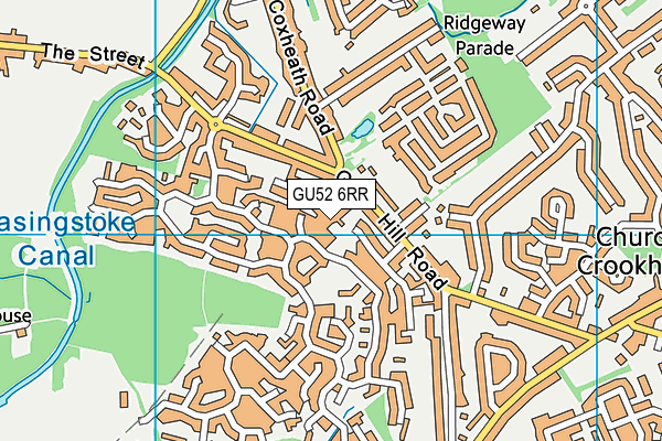 GU52 6RR map - OS VectorMap District (Ordnance Survey)