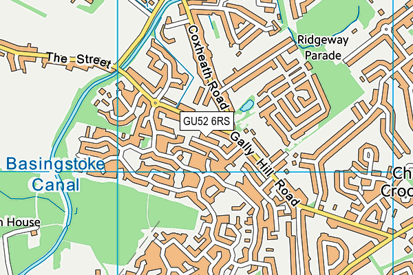 GU52 6RS map - OS VectorMap District (Ordnance Survey)