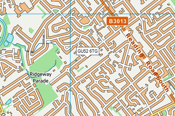 GU52 6TG map - OS VectorMap District (Ordnance Survey)