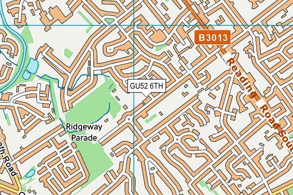 GU52 6TH map - OS VectorMap District (Ordnance Survey)