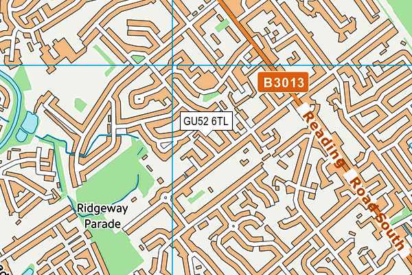 GU52 6TL map - OS VectorMap District (Ordnance Survey)