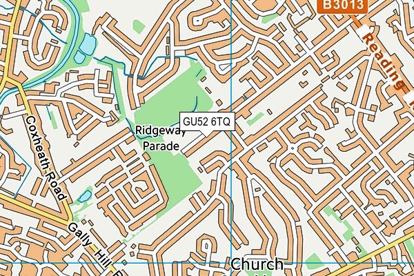 Basingbourne Park map (GU52 6TQ) - OS VectorMap District (Ordnance Survey)