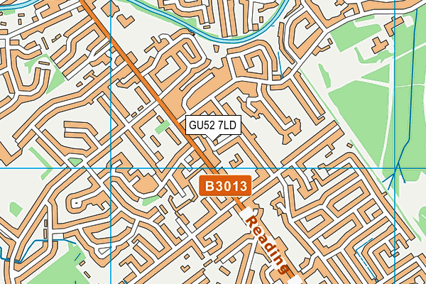GU52 7LD map - OS VectorMap District (Ordnance Survey)