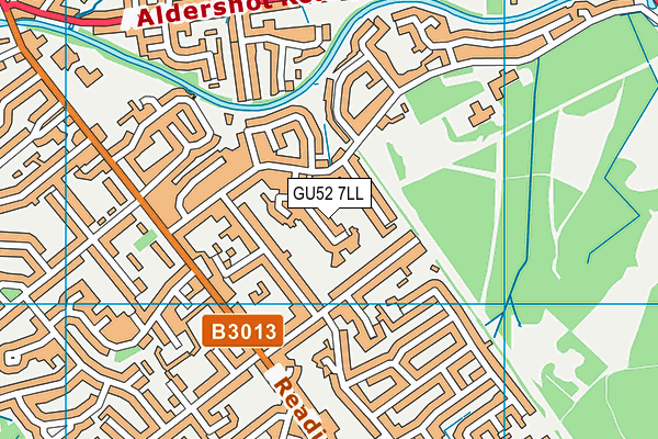 GU52 7LL map - OS VectorMap District (Ordnance Survey)