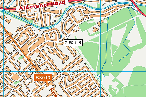 GU52 7LR map - OS VectorMap District (Ordnance Survey)