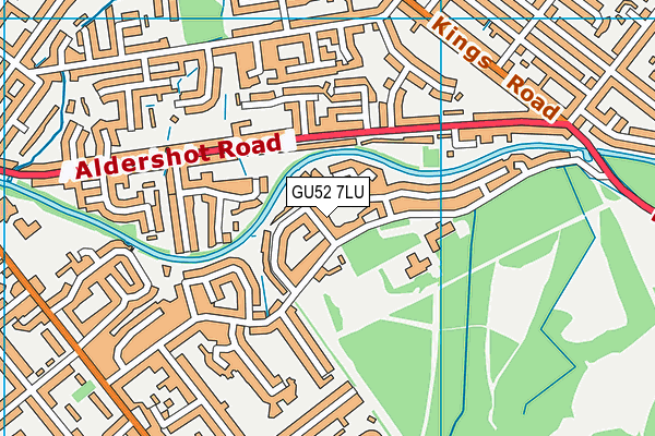 GU52 7LU map - OS VectorMap District (Ordnance Survey)