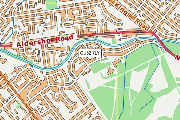 GU52 7LY map - OS VectorMap District (Ordnance Survey)