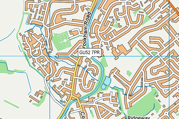 GU52 7PR map - OS VectorMap District (Ordnance Survey)