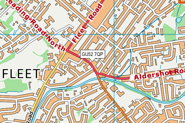 GU52 7QP map - OS VectorMap District (Ordnance Survey)