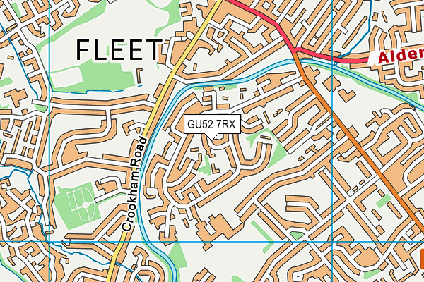 GU52 7RX map - OS VectorMap District (Ordnance Survey)