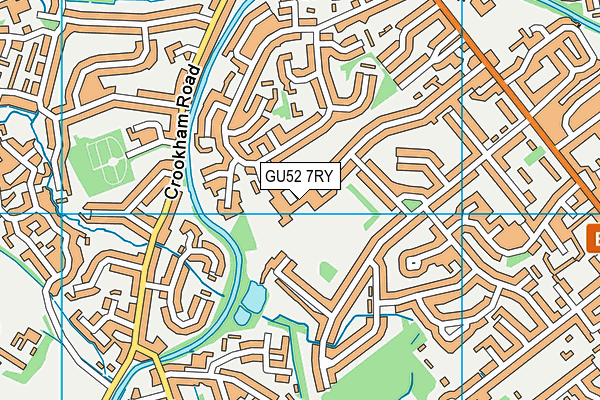 Court Moor School map (GU52 7RY) - OS VectorMap District (Ordnance Survey)
