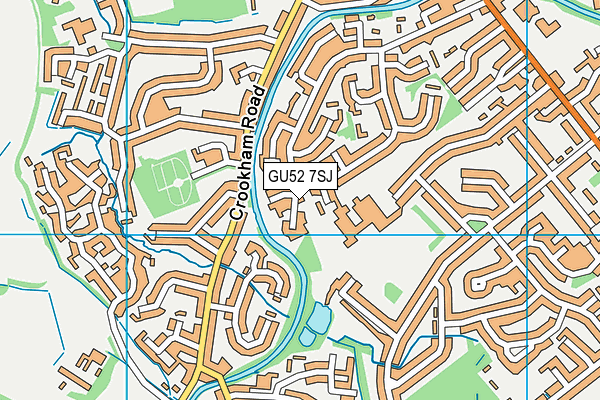 GU52 7SJ map - OS VectorMap District (Ordnance Survey)