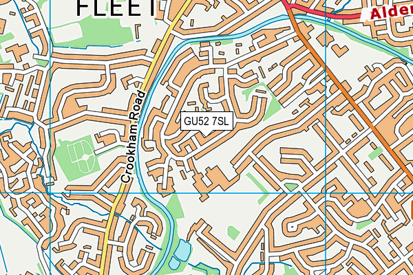 GU52 7SL map - OS VectorMap District (Ordnance Survey)