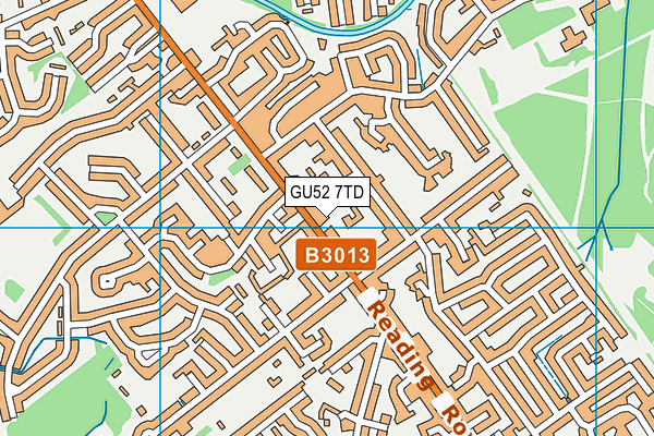 GU52 7TD map - OS VectorMap District (Ordnance Survey)