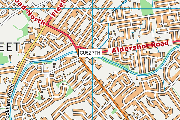GU52 7TH map - OS VectorMap District (Ordnance Survey)