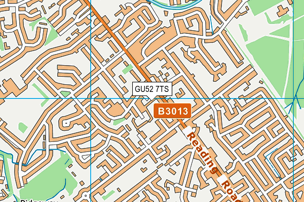 GU52 7TS map - OS VectorMap District (Ordnance Survey)