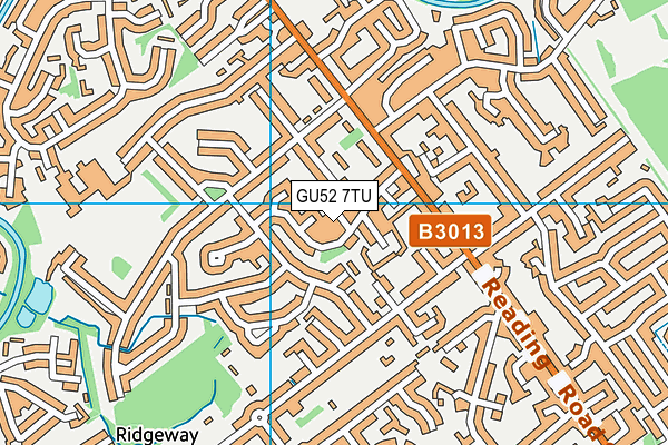GU52 7TU map - OS VectorMap District (Ordnance Survey)