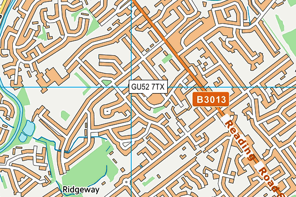 GU52 7TX map - OS VectorMap District (Ordnance Survey)