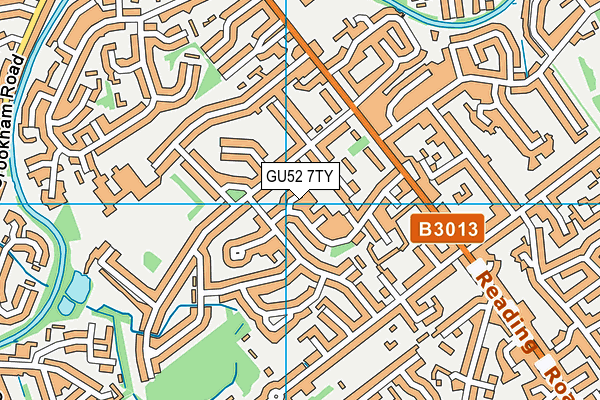 GU52 7TY map - OS VectorMap District (Ordnance Survey)