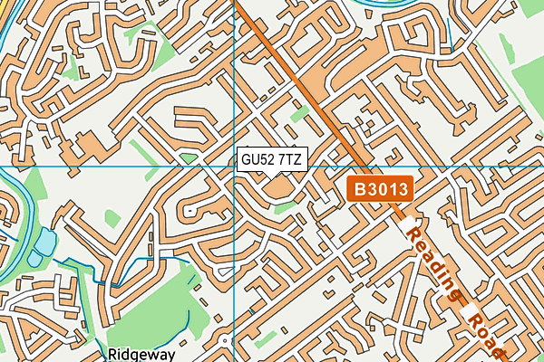 GU52 7TZ map - OS VectorMap District (Ordnance Survey)